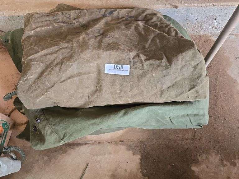 (2) Vintage Military Tents