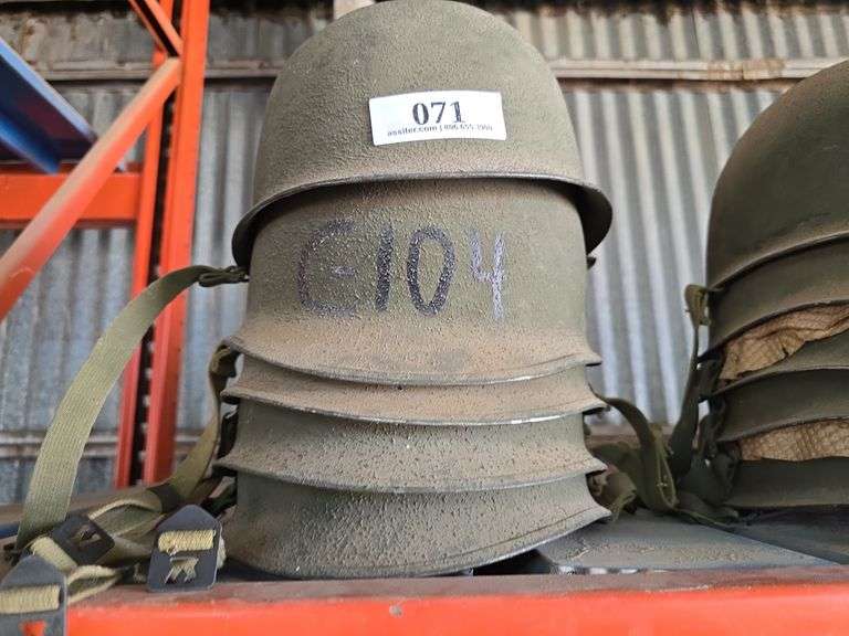 (5) WW II Helmets (No Liners)