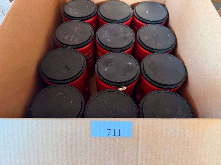 Lot of 12 Folgers Classic Roast Coffee (EXPIRED BUT STILL SEALED)