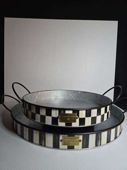 MacKenzie-Childs Galvanized Serving Trays