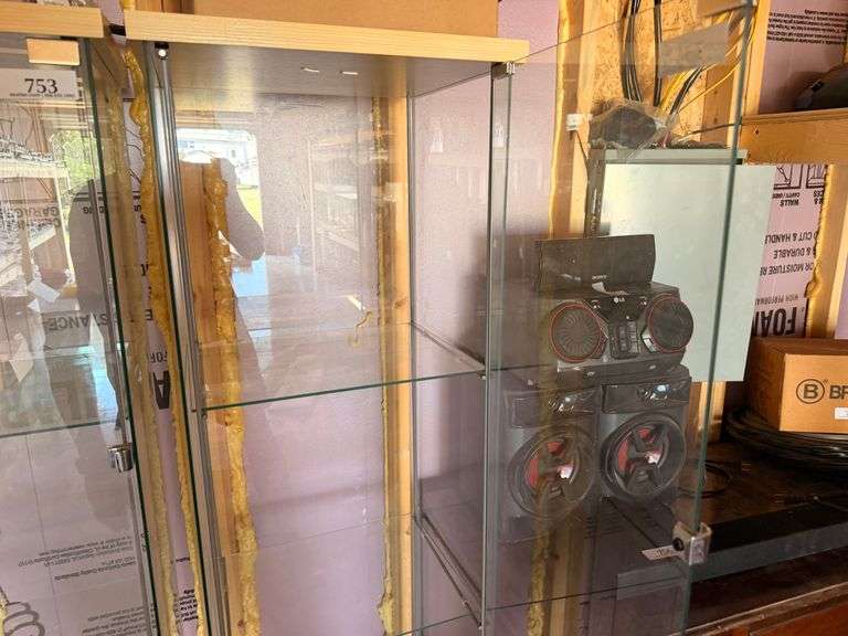 Glass Display Cabinet w/Shelves