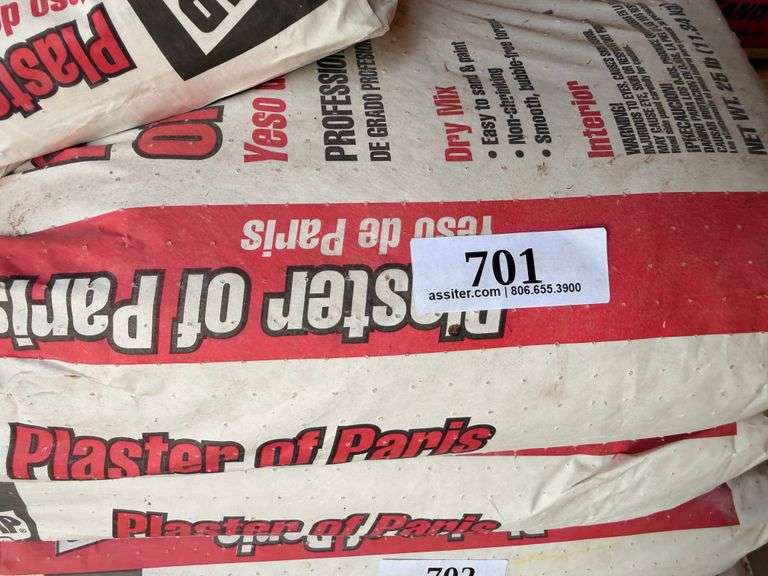 8 Bags of Plaster of Paris Dry Mix Bag