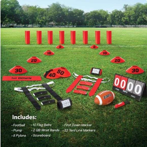 ESPN Football Stadium Experience Flag Football Set