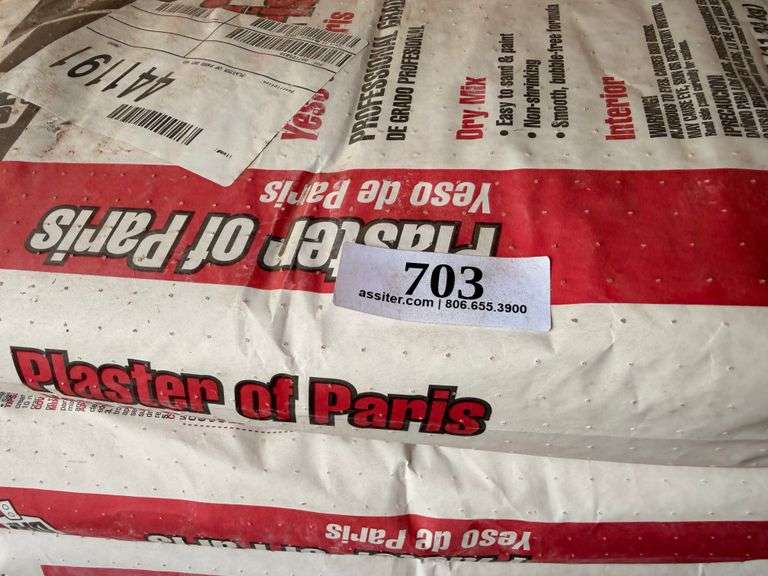 8 Bags of Plaster of Paris Dry Mix