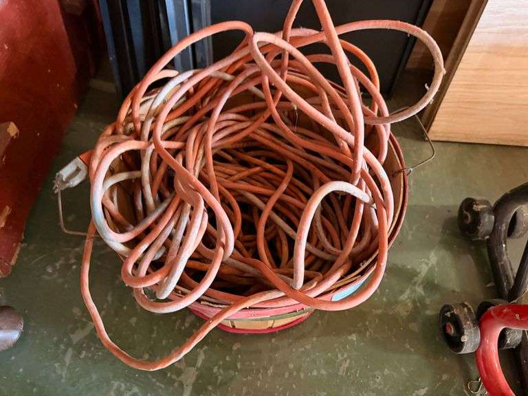 Lot of Extension Cords and Bucket