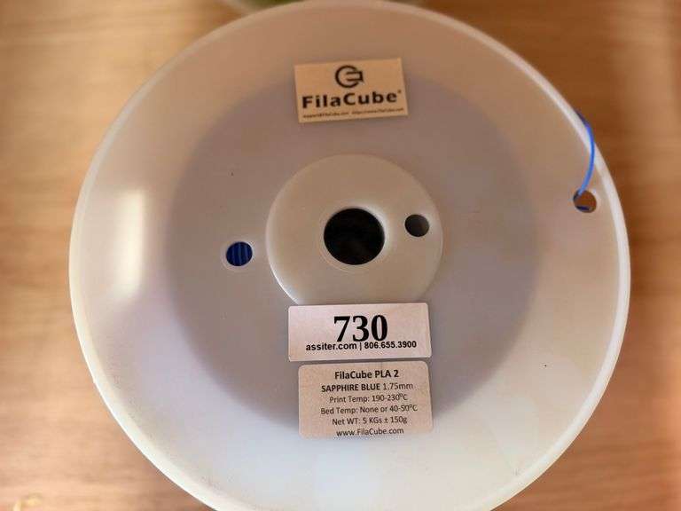 FilaCube PLA 2 1.75mm Sapphire Blue 3D Printer Filament Spool