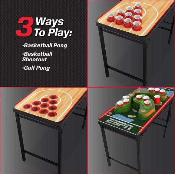 ESPN LED Pong Table Combo