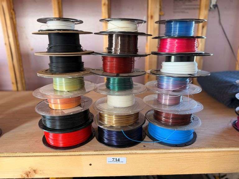Assorted Lot of Filament for 3D Printers