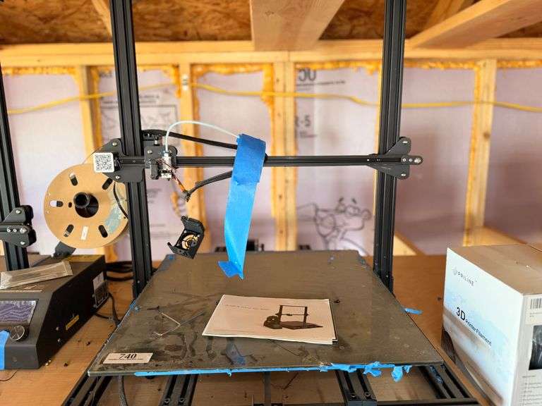 PARTS ONLY Open-Frame Desktop 3D Printer with Power Supply