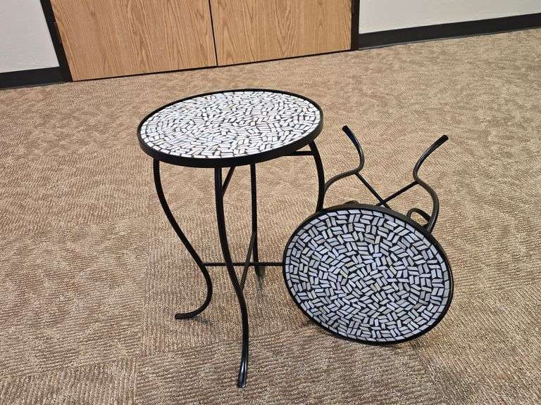 Outdoor Mosaic Side Tables