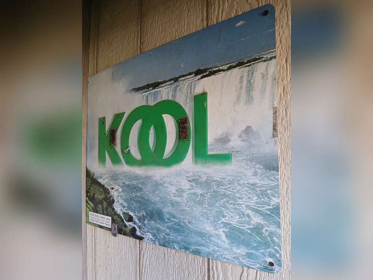 KOOL smoking advertising tin sign. 23