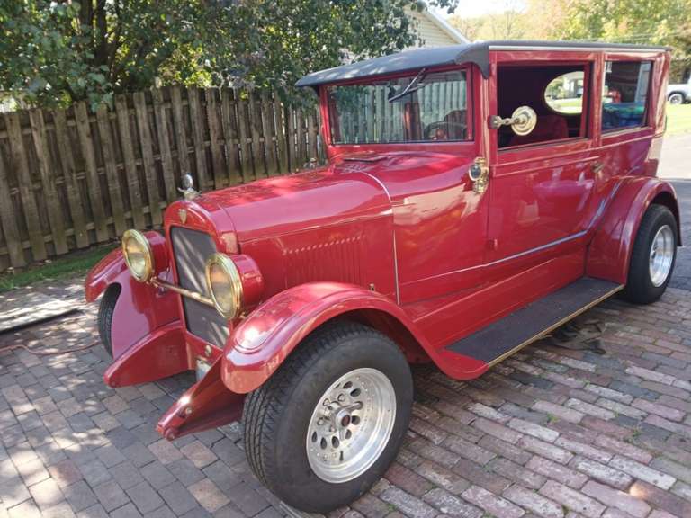 1924 Maxwell Roadster, 1980 Corvette, Gas Pumps, Advertising Collectibles. Hubbard OH