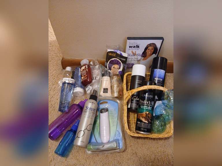 Lancome, Cherry Blossom skin care, Walk at home dvd, water repellent,  Tweeze