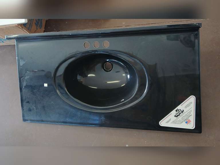 Imperial Marble Corp single bowl sink with backspace, 19x37