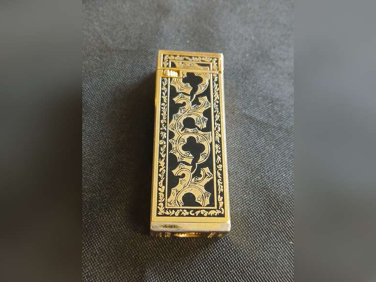 Flamex El Dorado brass butane lighter made in Japan