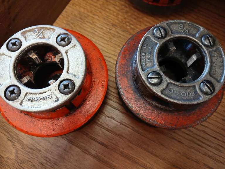 Ridgid 3/4" Threader Die heads. X2