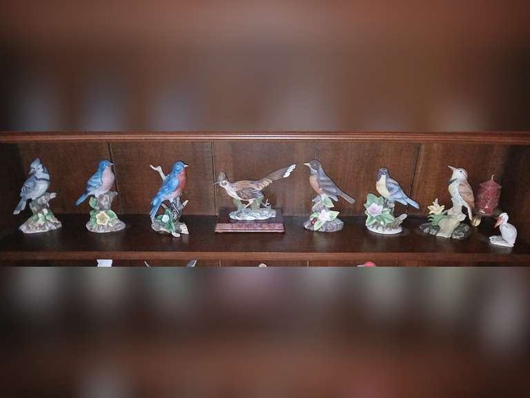 Ceramic birds by Sanford and others