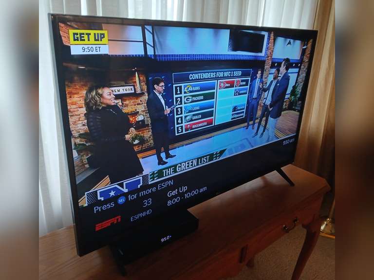 LG 43" flat screen television with remotes. Works as it should