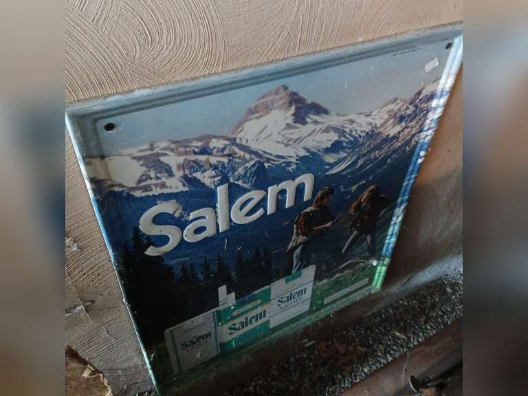 Vintage 80's Salem Spirit Cigarette Advertising Metal Sign. 27" x 35"