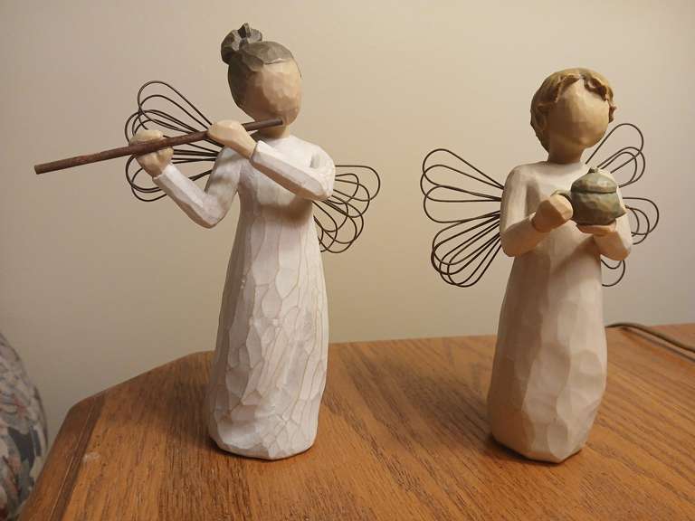 Willow Tree Angel of the kitchen & Angel of harmony. 5"h