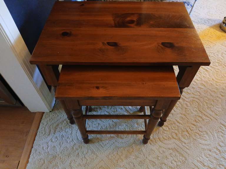 Pine nesting tables 24"x24"