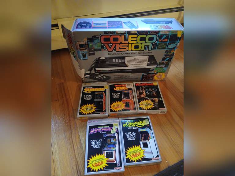 Coleco Vision video game system with games