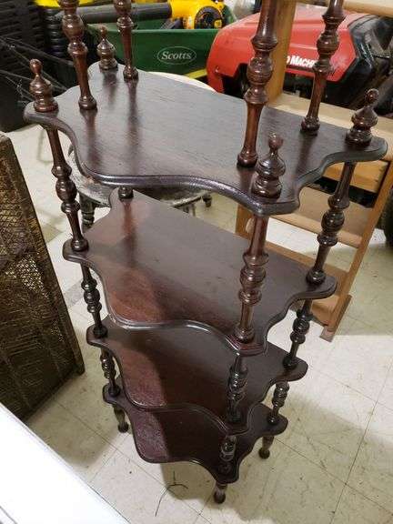 Dark brown plant stand