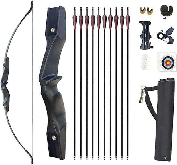 Monsour Archery 53 Takedown Recurve Bow Set Advantage Auction