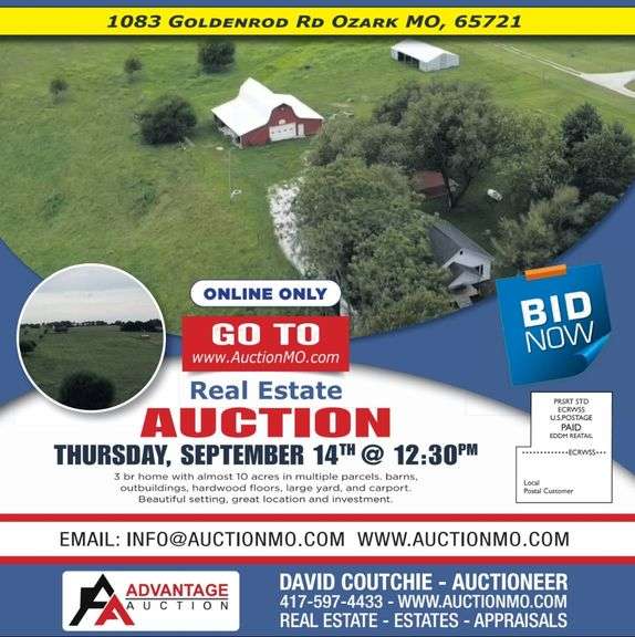 Real Estate Auction Ozark MO Advantage Auction
