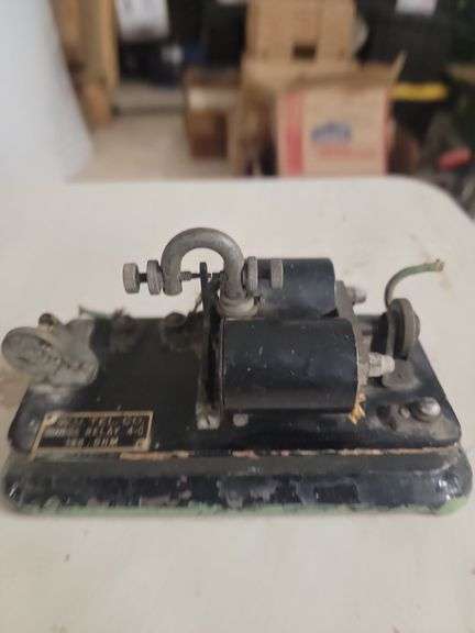 Relais / Sondeur Télégraphe Ancien – Clé Morse W.U.Tel – Vintage US – Pour Pièces