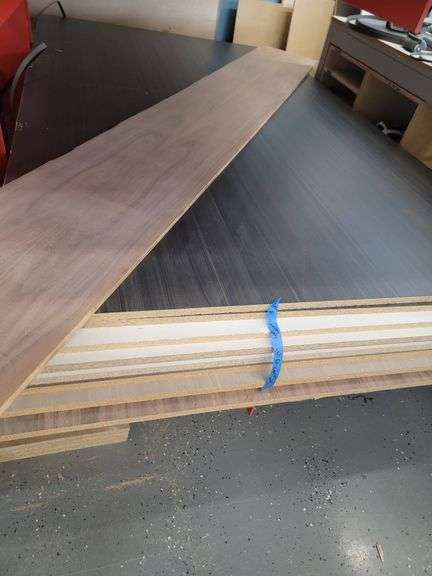 Five Sheets of Cabinet-Making Material, Each 5×8 Feet