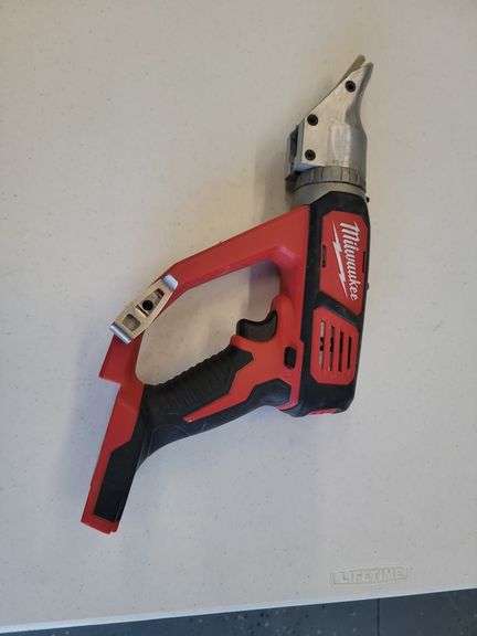 Milwaukee 1.2 mm 18 gauge double cut shears, no battery