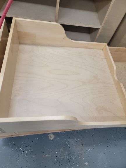 Custom shelves, two pieces approximately 24 in