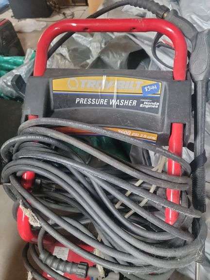 Troy - bilt  pressure washer in basement