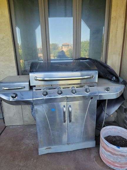 Commercial Infered Charbroil grill downstairs outside patio