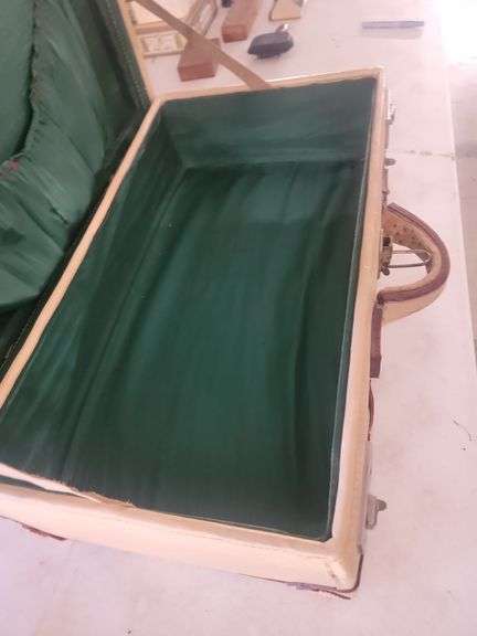 Tan Leather Suitcase