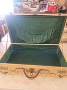 Tan Leather Suitcase