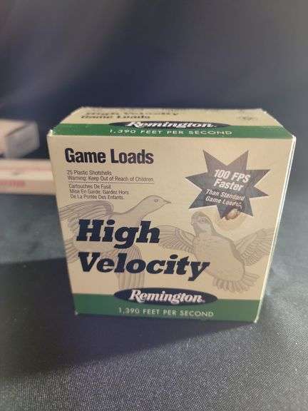 Remington high velocity game loads 12 gauge 2 3/4