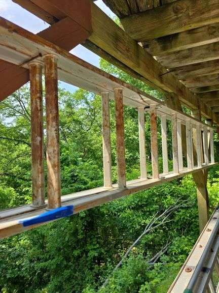 16 foot extension ladder.