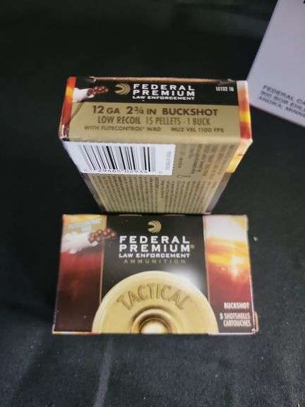 Federal premium 12 gauge, 2 3/4-in buckshot ,two new boxes ,10 shotgun shells