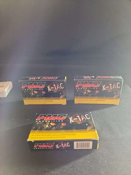 Three unopened boxes PMC X - TAC 5.56 nato
