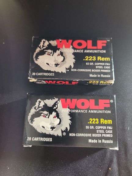 Two unopened .223 Rem ammo