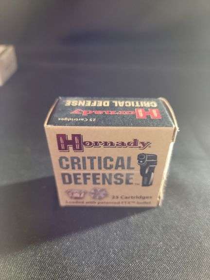 Hornady critical defense unopened box 9mm luger