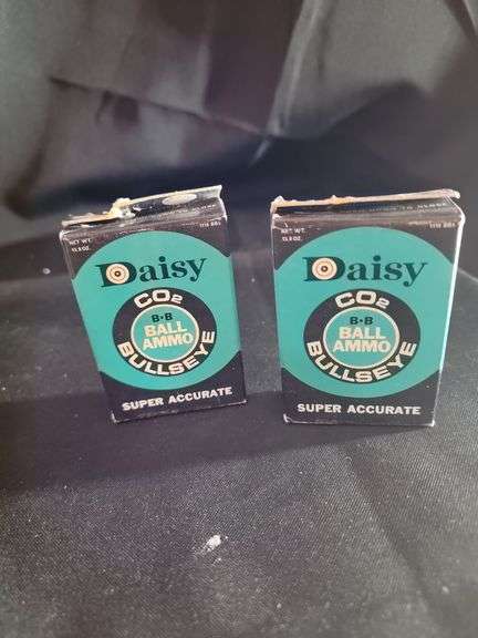 Two boxes Daisy B.B ball ammo