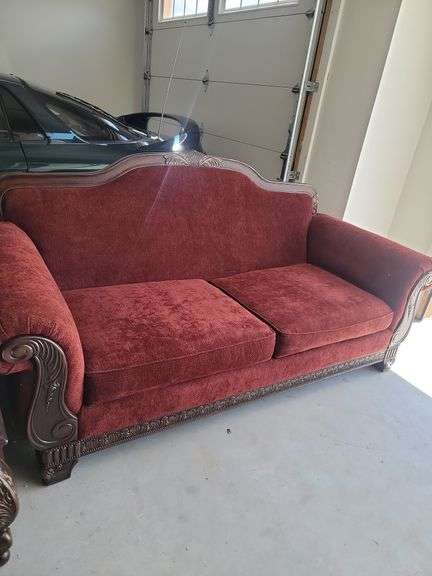 Vintage Red Sofa good condition