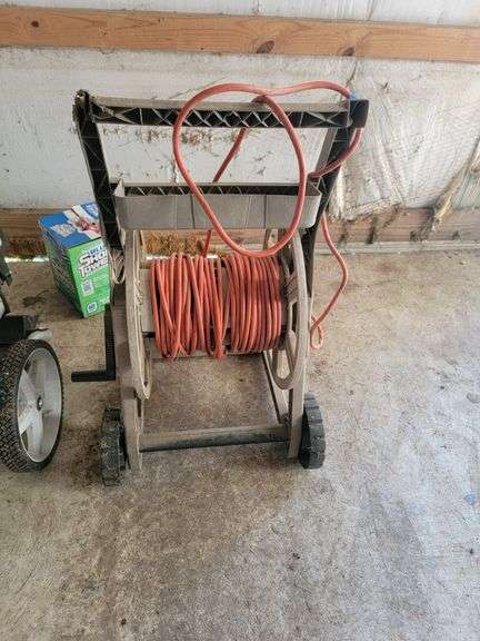 Hose reel with extension cord