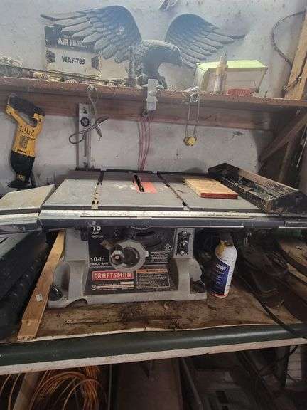 10-in Craftsman table saw