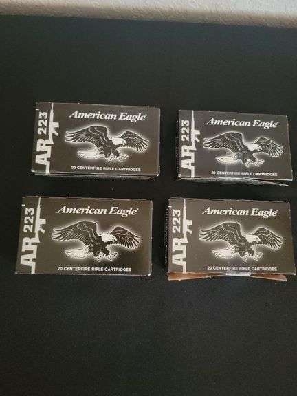 AR 223 American Eagle ammo  3 full boxes one not a full box