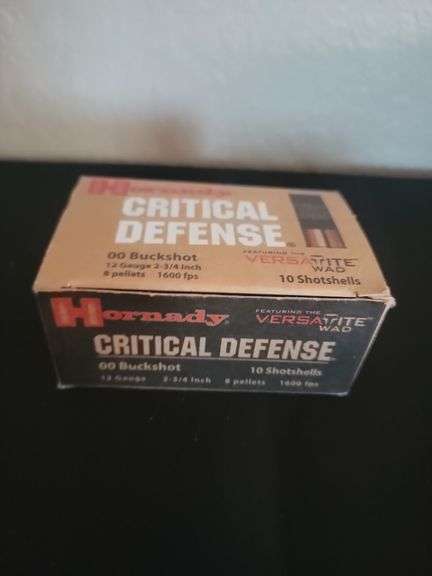 New box Hornady critical defense 12 Gauge 2 3/4" buckshot