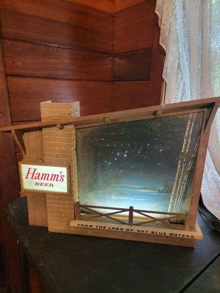 Hamms Beer Lighted Motion Display Sign